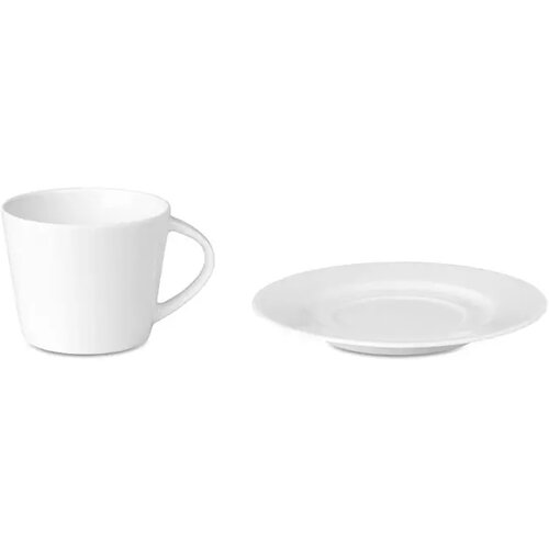Cappuccino kop en schotel Paris Wit 160 ml