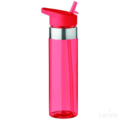 Tritan™ drinkfles 650 ml Sicilia transparant rood