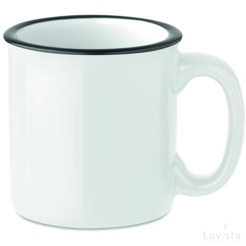 Keramische vintage mokken Wit