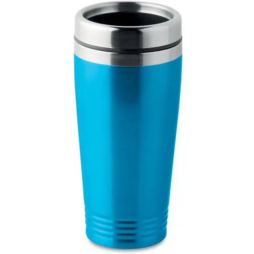 Dubbelwandige reisbeker 400 ml Turquoise
