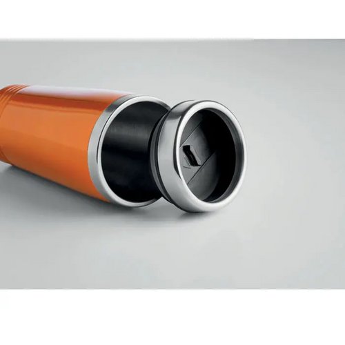 Dubbelwandige reisbeker 400 ml Oranje