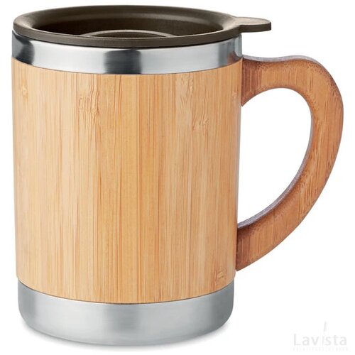 Dubbelwandige drinkbeker Mokka Bruin