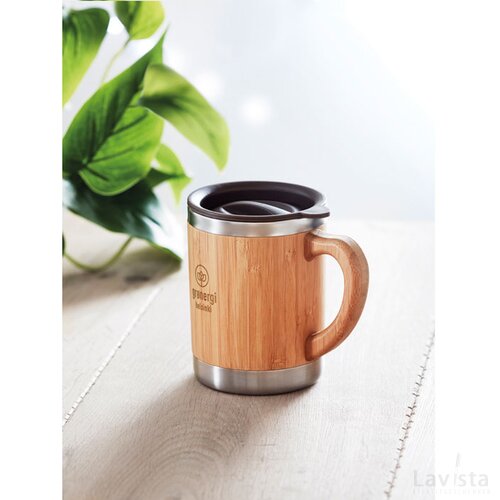 Dubbelwandige drinkbeker Mokka Bruin