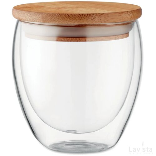 Dubbelwandig drinkglas 250ml Tirana small transparant
