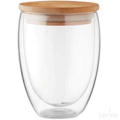 Dubbelwandig drinkglas 350ml Tirana medium transparant