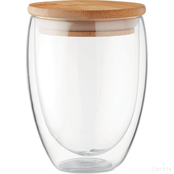 Dubbelwandig drinkglas 350ml Tirana medium transparant