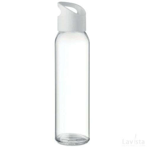 Glazen drinkfles 470 ml Praga wit
