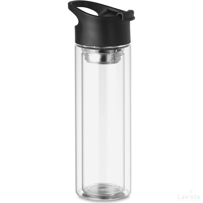 Dubbelwandige fles 380 ml Bielo transparant