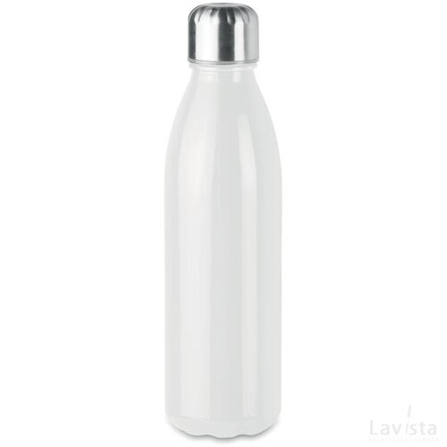 Glazen drinkfles Aspen glass wit