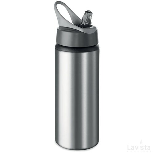 Aluminium drinkfles 600 ml Atlanta mat zilver