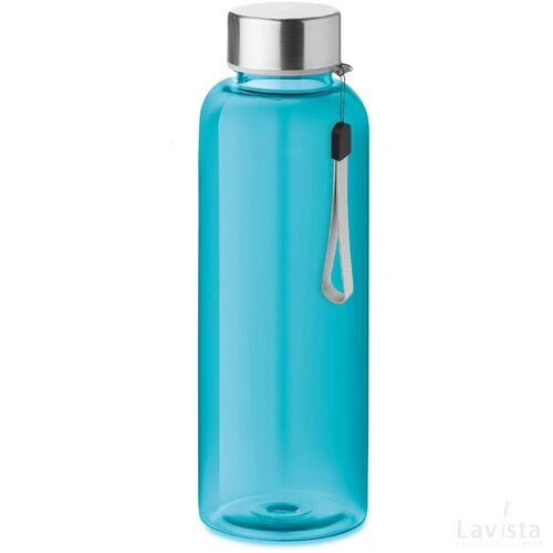 Rpet fles 500 ml Utah rpet transparant blauw
