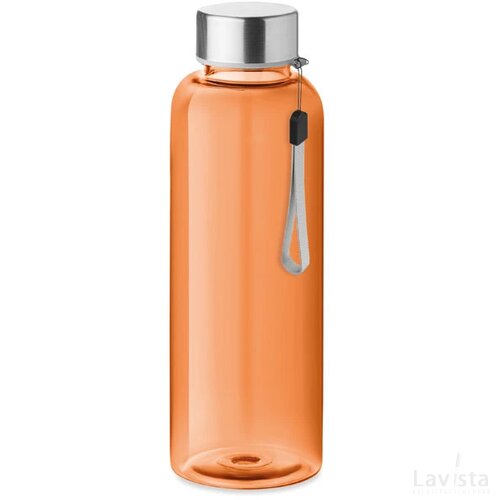 Rpet fles 500 ml Utah rpet transparant oranje