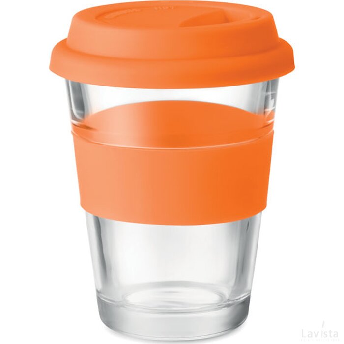 Glazen drinkbeker 350 ml Astoglass oranje