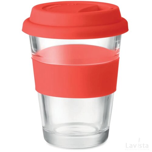 Glazen drinkbeker 350 ml Astoglass rood