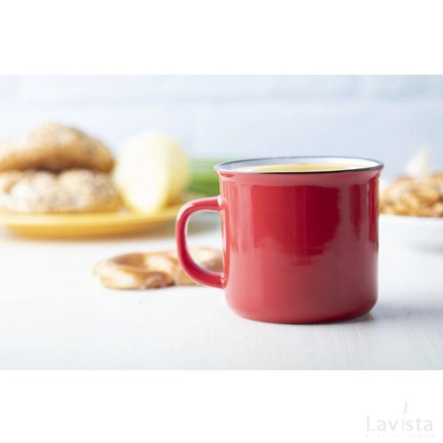 Woodstock Vintage Mok Rood