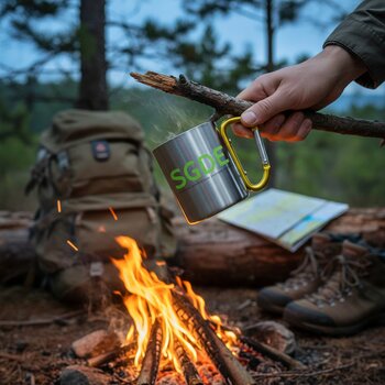 Bastic Metalen Mok Geel 200 ml