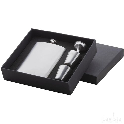 Shackleton Heupfles Set Zilver