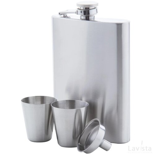 Shackleton Heupfles Set Zilver