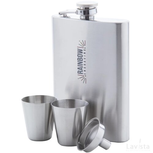 Shackleton Heupfles Set Zilver