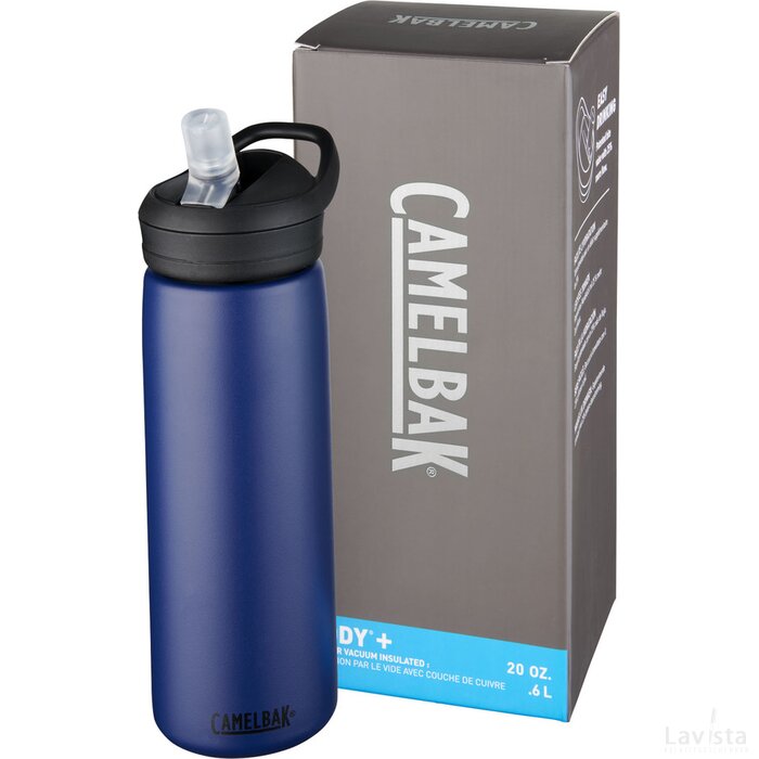 Eddy+ 600 ml koper vacuüm geïsoleerde drinkfles Navy