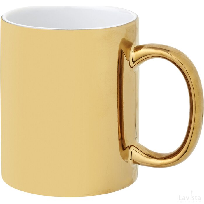 Gleam 350 ml keramische mok Goud