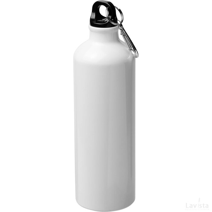 Pacific 770 ml matte sublimatiedrinkfles met karabijnhaak Wit