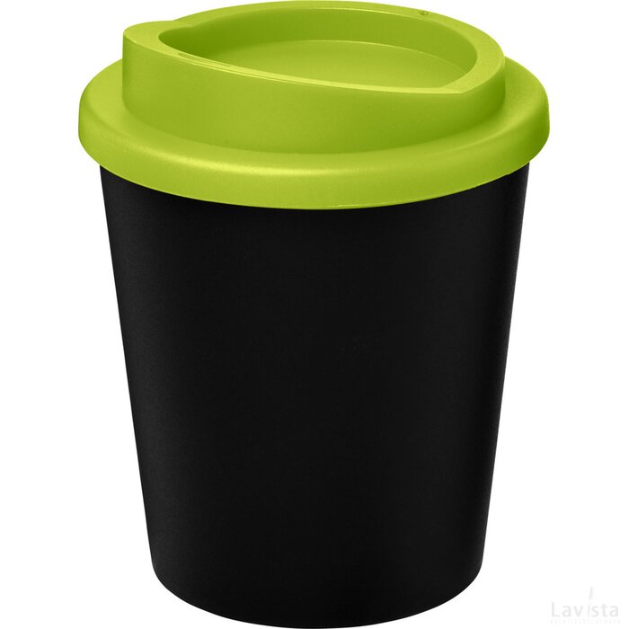 Americano® espresso 250 ml geïsoleerde beker Zwart,Lime Zwart, Lime Zwart/Lime