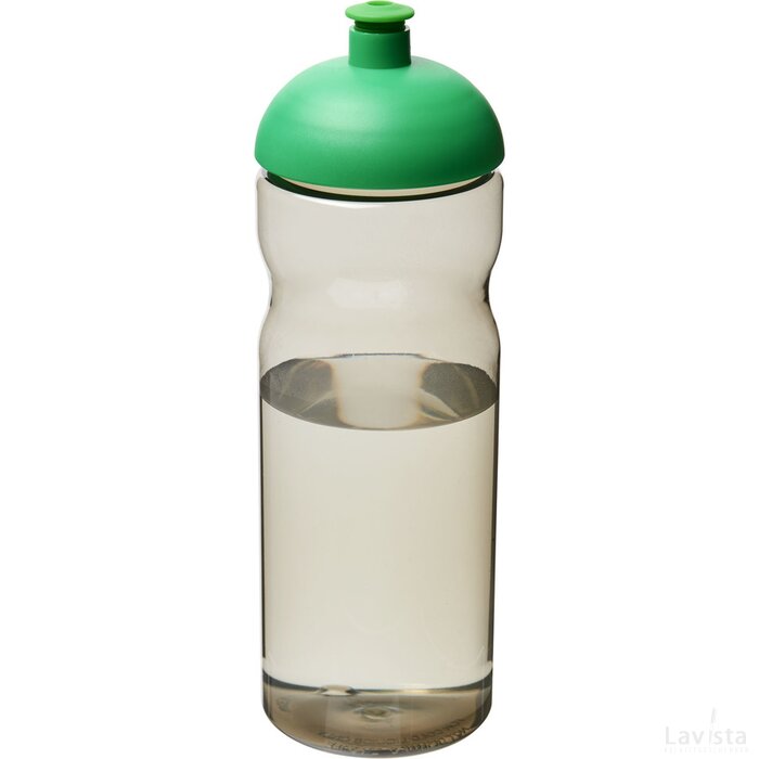 H2O Eco 650 ml sportfles met koepeldeksel Charcoal,helder groen Charcoal, Helder groen Charcoal/Helder groen