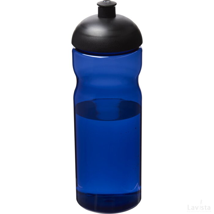 H2O Eco 650 ml sportfles met koepeldeksel blauw,Zwart Blauw, Zwart Blauw/Zwart
