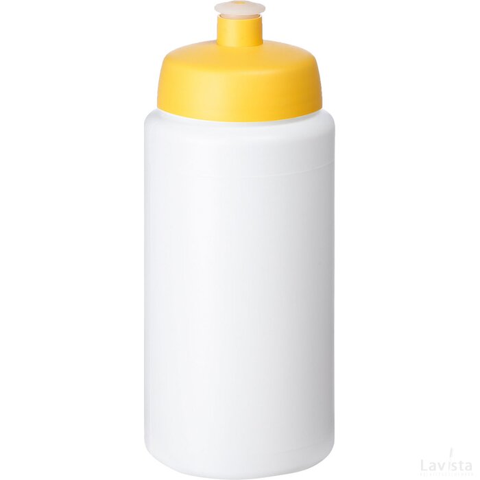 Baseline® Plus grip 500 ml sportfles met sportdeksel Wit,geel Wit, Geel Wit/Geel