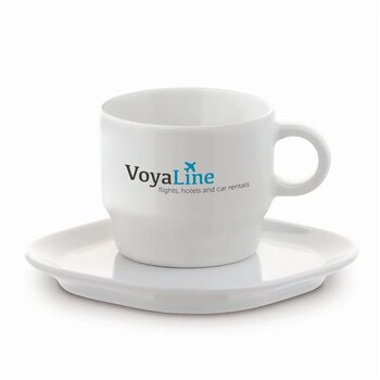 Kop & schotel vierkant Satellite Wit 180 ml