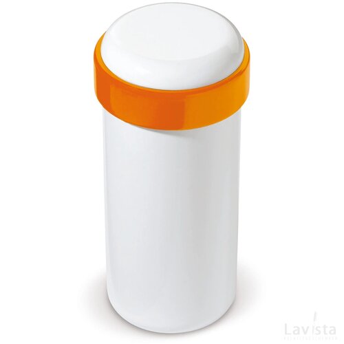 Drinkbeker Fresh 360ml wit / oranje