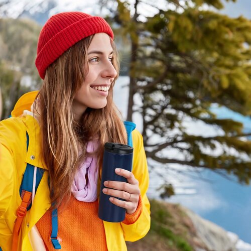 Lekvrije thermobeker Blauw 350 ml
