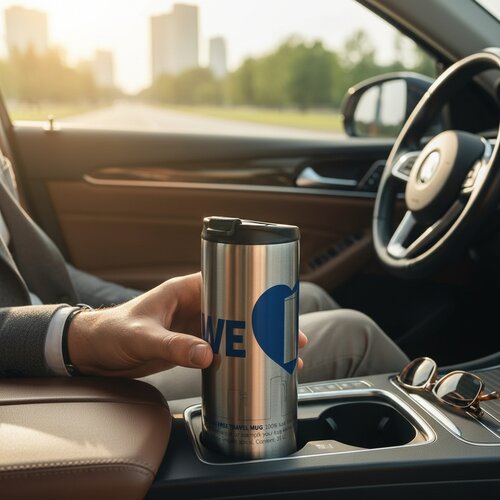 Lekvrije thermobeker (350 ml) Zilver