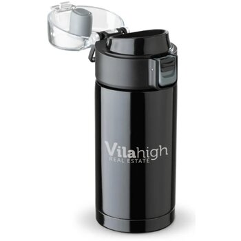 Click-to-open thermobeker (330 ml) Zwart