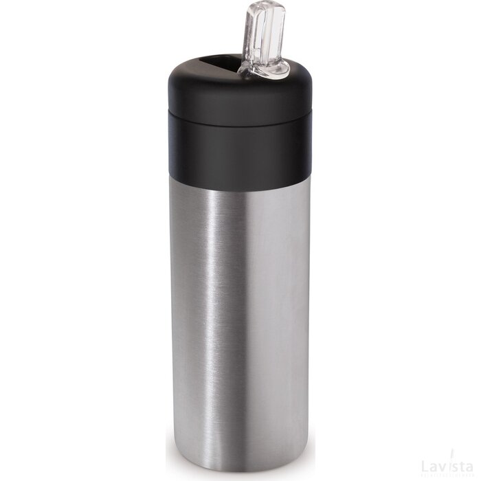 Flow thermo drinkfles 400ml Zilver