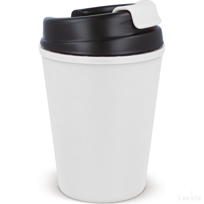 Koffiebeker kunststof to-go 350ml wit