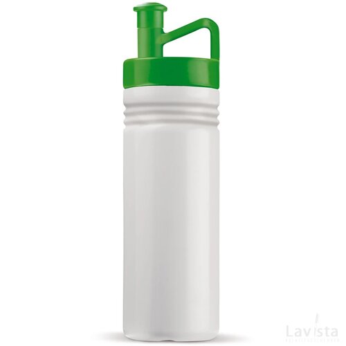 Sportbidon ergonomisch 500ml wit / groen