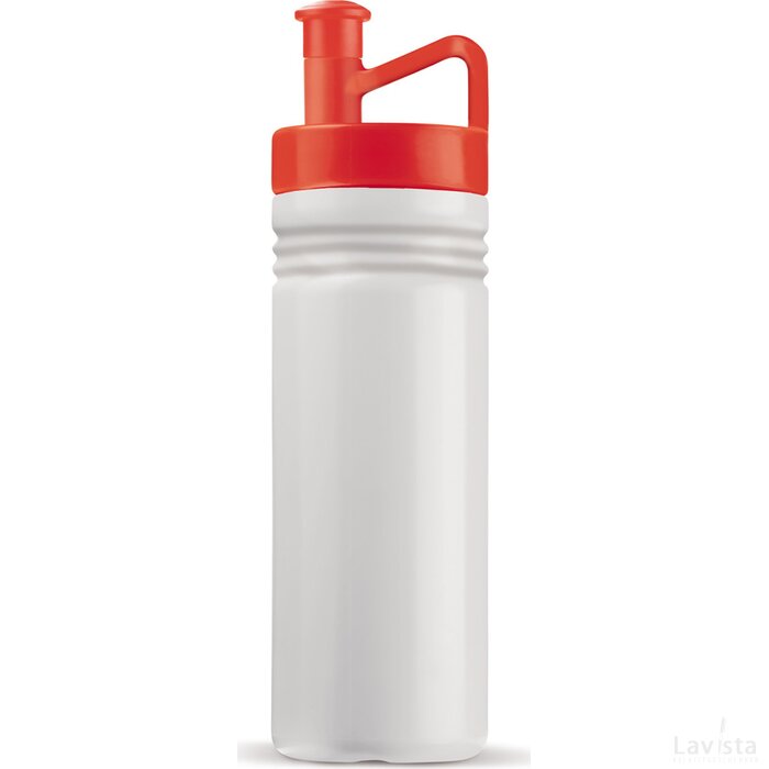 Sportbidon ergonomisch 500ml wit / rood