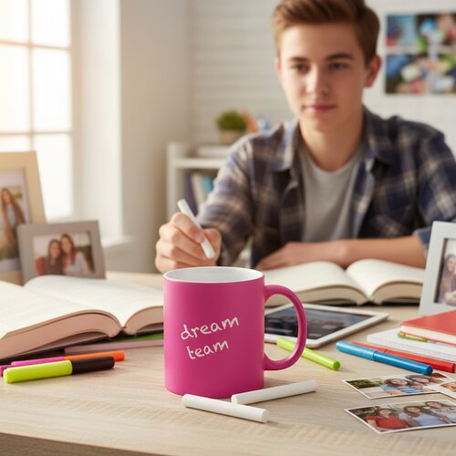 Lynch Keramische Mok Roze 350 ml