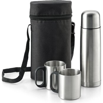 Durant Thermosflessen Set Zilverkleurig