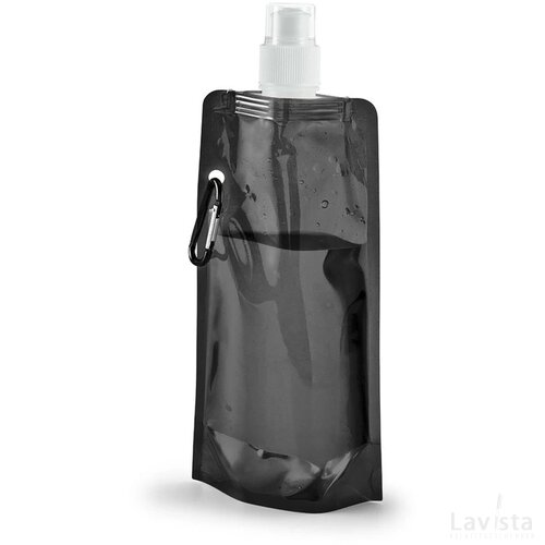 Kwill Opvouwbare Fles 460 Ml Zwart