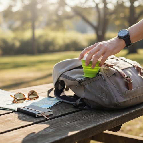 Opvouwbare reisbeker 250 ml Lichtgroen 250 ml