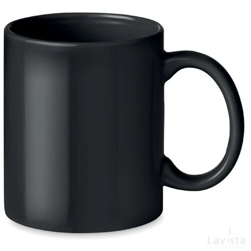 Gekleurde keramische mok 300ml Zwart