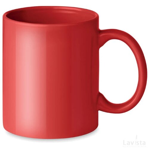 Gekleurde keramische mok 300ml Rood