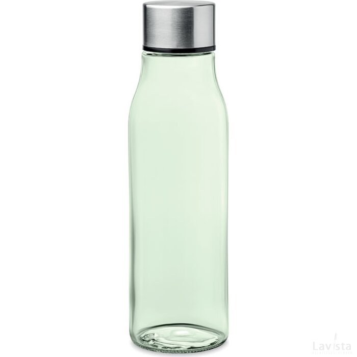 Glazen drinkfles 500ml Venice transparant groen