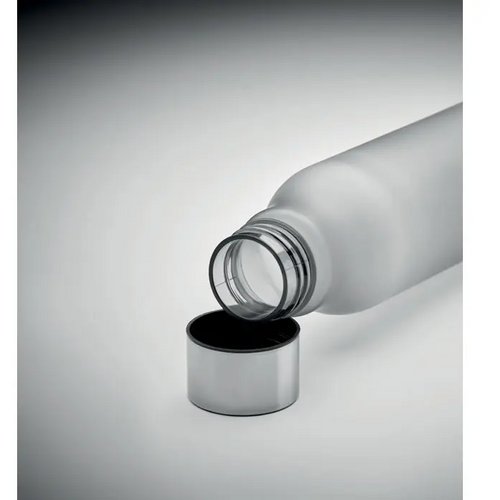 Rpet drinkfles 600ml Glacier rpet transparant grijs