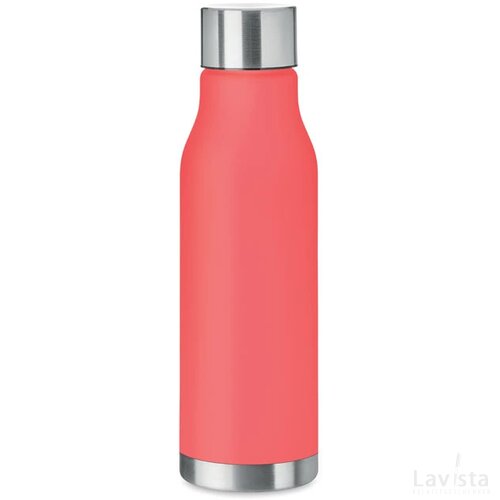 Rpet drinkfles 600ml Glacier rpet transparant rood