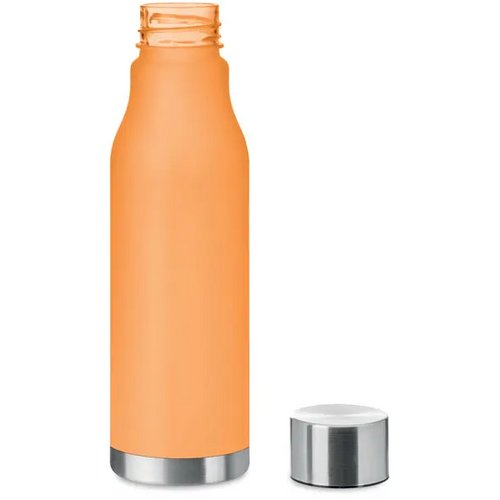 Rpet drinkfles 600ml Glacier rpet transparant oranje