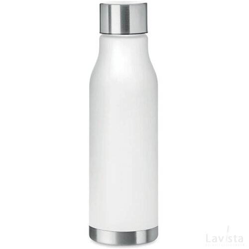 Rpet drinkfles 600ml Glacier rpet transparant wit